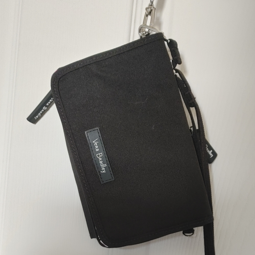 Vera Bradley Black RFID Convertible Crossbody